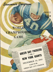 1961 NFL Championship Game Program